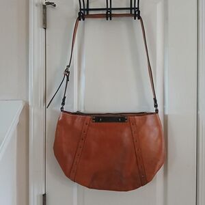 Y2K VTG Patricia Nash Benvenuto Tote Bag Distressed Leather Studded Turn Lock